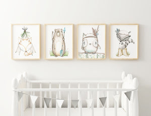 Woodland Nursery Wall Art Set
