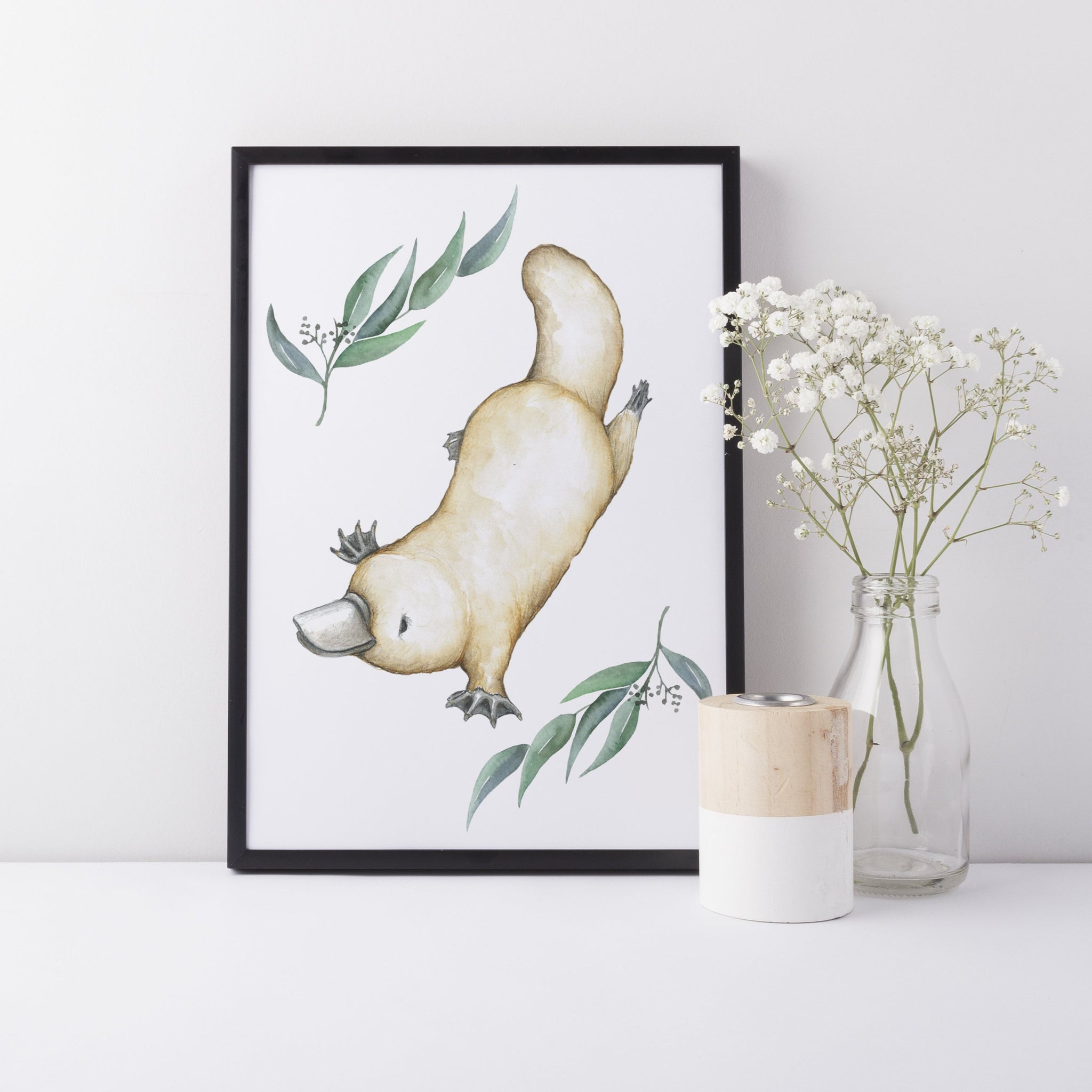 Platypus Nursery Print Australian Animal Print Kids Bedroom Wall Art Decor