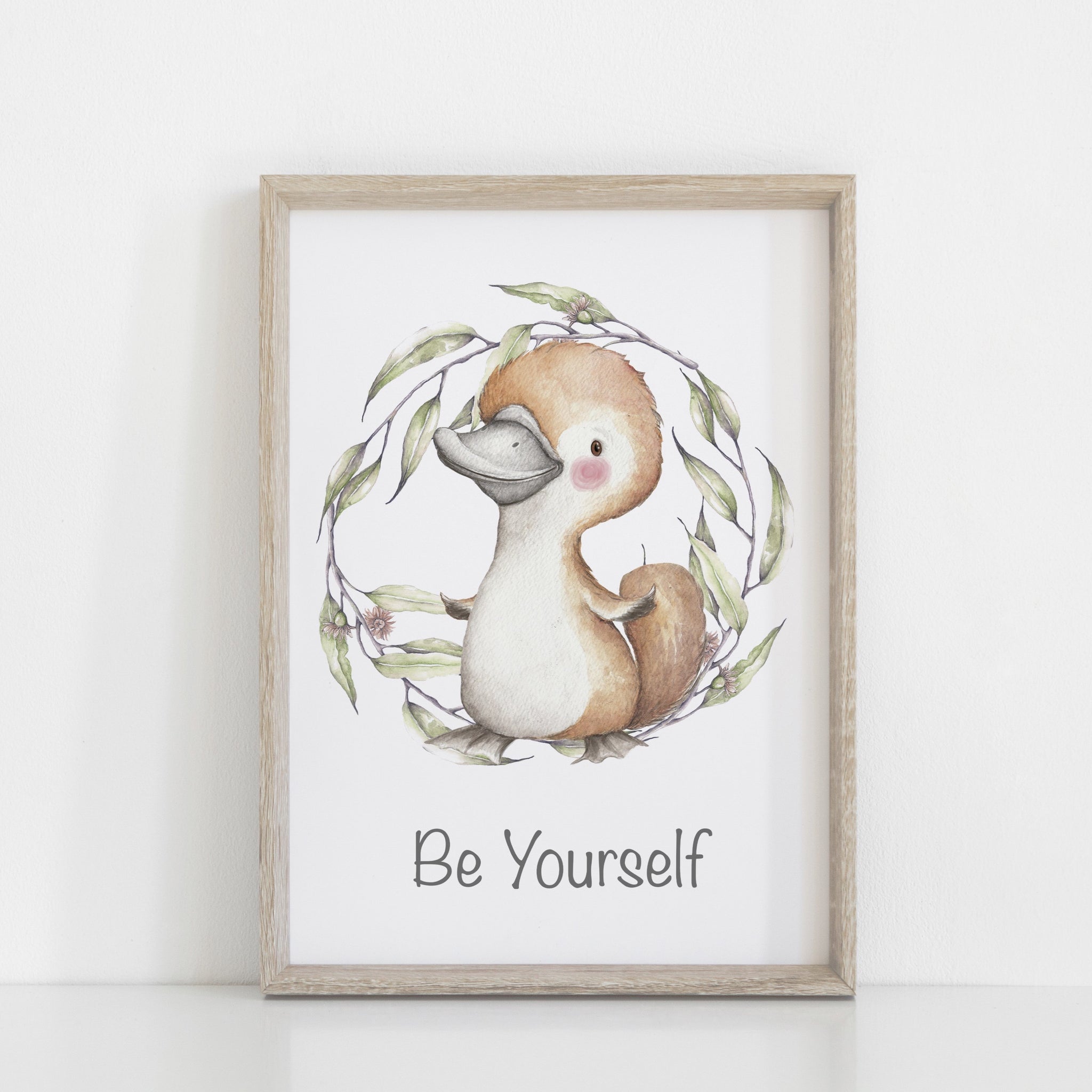 Australian Animal Wall Prints, Set of 4 Nursery Prints, Kangaroo Koala