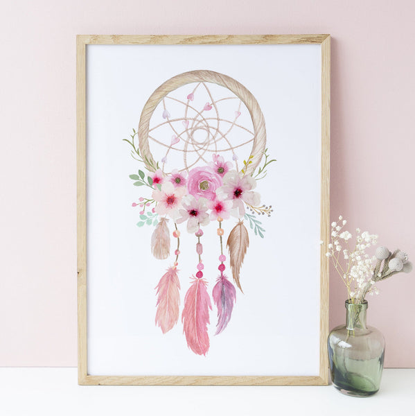Boho Tribal Woodland Nursery Art Decor, Set of 3, Bunny Rabbit, Teepee, Arrows, Baby Girl Nursery Print A3, A4 or A5