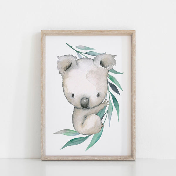 Australian Kiwi Dream Big Little One Nursery Art Decor, Set of 3, Kiwi, Koala Australian Animal Print Baby Nursery Art A3, A4 or A5