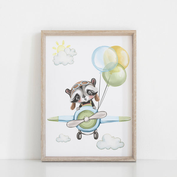 Transportation Nursery Art Print Wall Decor, Set of 3, Boys Bedroom Wall Prints, Planes Trains Trucks Toys Quote,