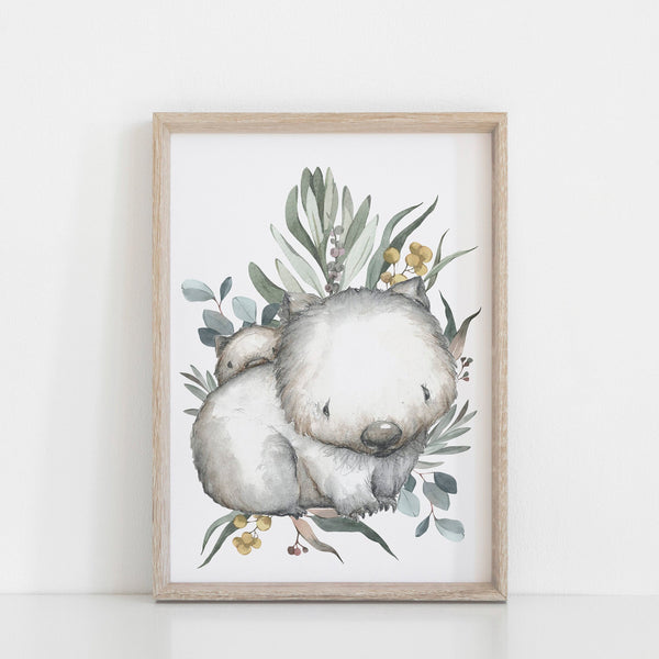Australiana Dream Big Little One Nursery Art Decor, Set of 3, Wombat, Koala Australian Animal Print Baby Nursery Art A3, A4 or A5