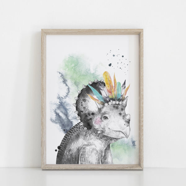 Dinosaur Wall Art Prints, Set of 3, Rawr means I love you in Dinosaur, Boys bedroom decor, Dinosaur kids playroom decor